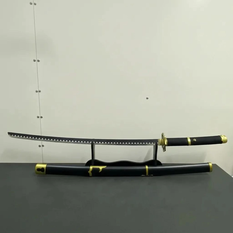 KATANA JAPONESA SAMURAI DE 100 CM CON BASE Y ACERO ENDURECIDO - 3