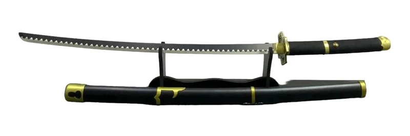 KATANA JAPONESA SAMURAI DE 100 CM CON BASE Y ACERO ENDURECIDO - 4