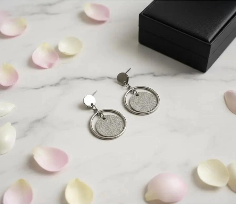 AROS COLGANTES DE ACERO QUIRURGICO CON DISEÑO ELEGANTE Y DURADERO - 5