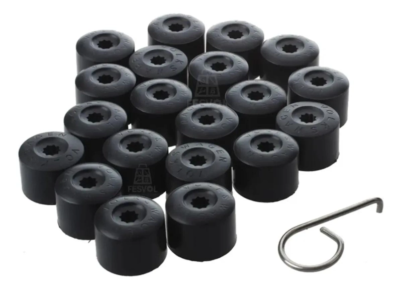 TAPA PARA TUERCA DE RUEDA COMPATIBLE CON VOLKSWAGEN GOLF BORA VIRTUS T-CROSS Y P - 1