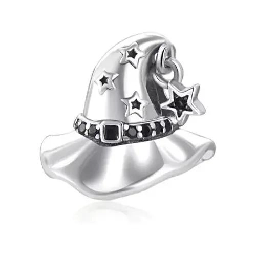 CHARM DECORATIVO CON DISEÑO DE SOMBRERO DE BRUJA Y ESTRELLAS - 1