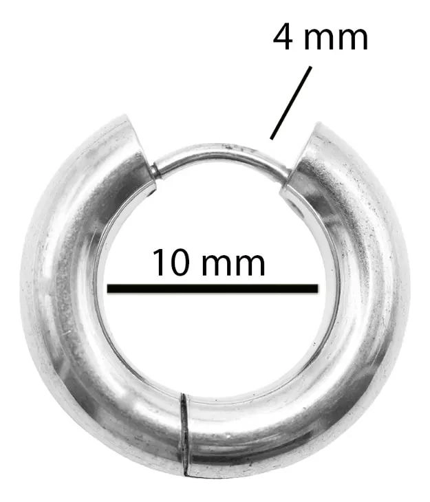 AROS ARGOLLA DE ACERO QUIRURGICO TAMAÑO 4,0X10 MM PARA USO DIARIO - 4