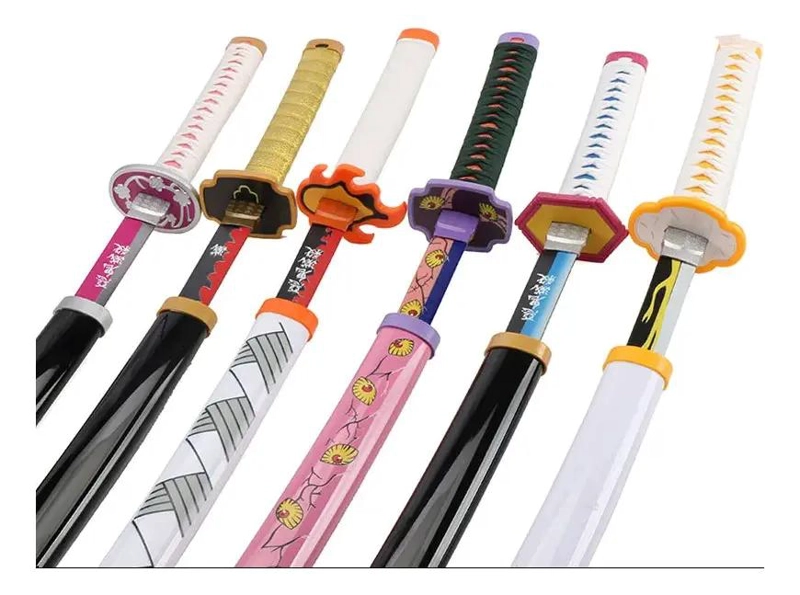 KATANA DE MADERA RE PLICA DE RENGOKU DEMON SLAYER CON DISEÑO DETALLADO - 4