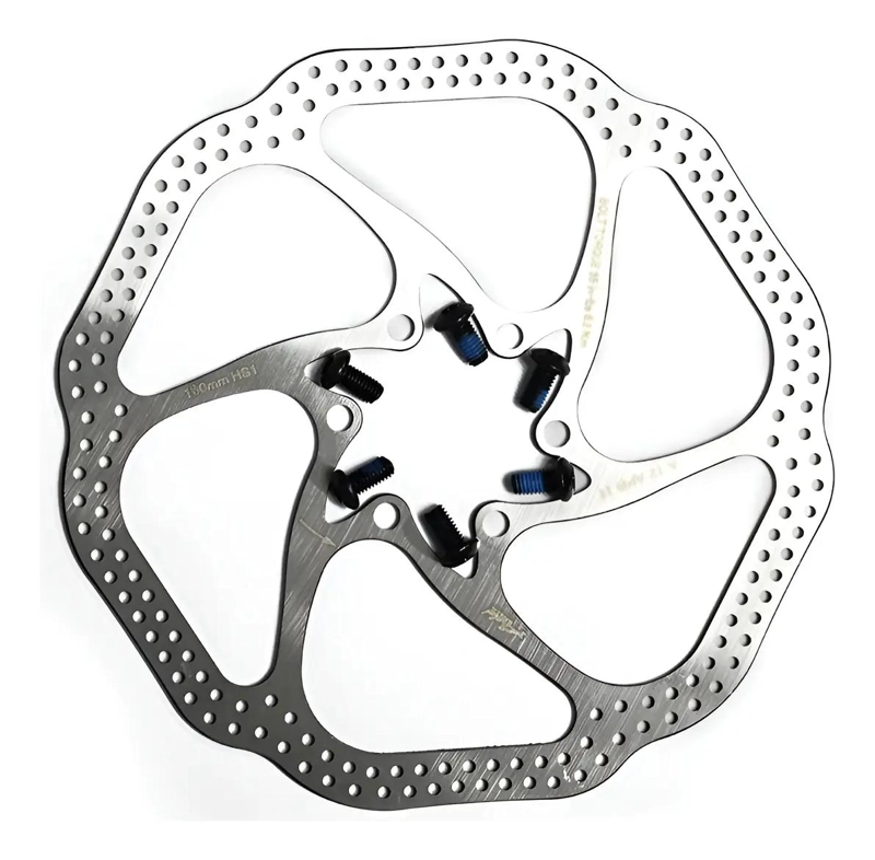 DISCO DE FRENO DE ACERO INOXIDABLE DE 180 MM CON 6 TORNILLOS - 1