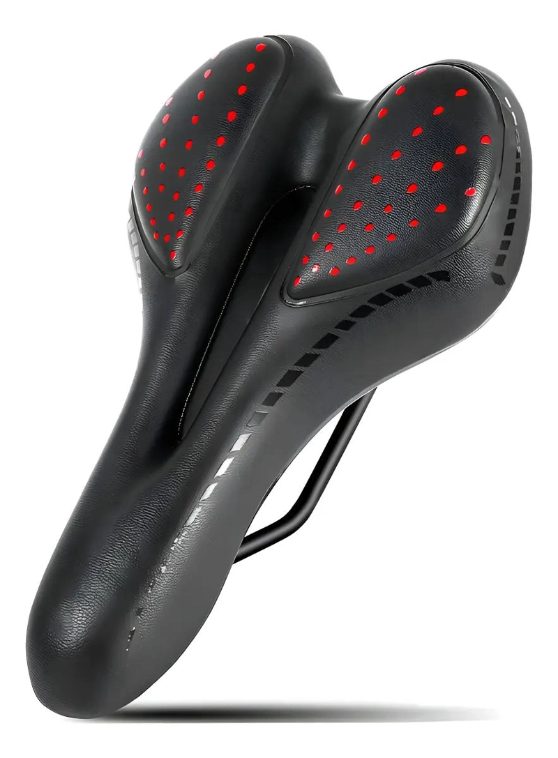 SILLIN DE GEL ANCHO PARA BICICLETA CON DISEÑO COMODO Y ERGONOMICO - 1