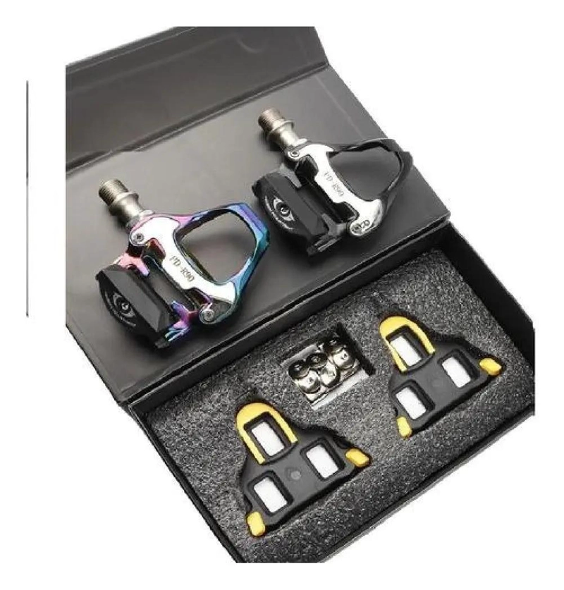 PEDALES PARA BICICLETA DE RUTA CON SISTEMA COMPATIBLE SHIMANO SPD - 4