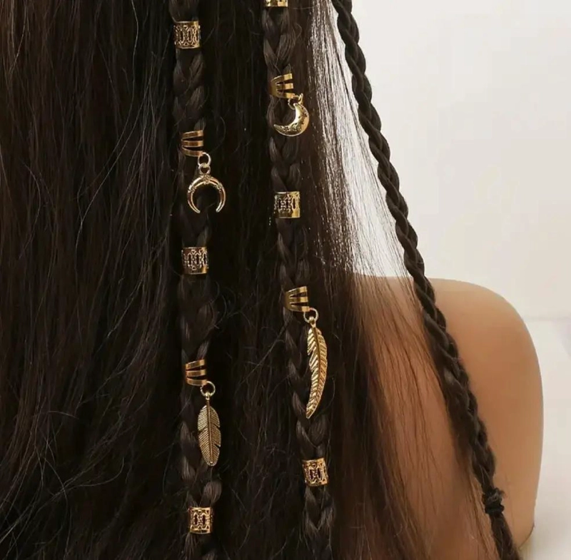 AROS DE ARGOLLA CON COLGANTE CRUZ DORADO ELEGANTE Y MODERNO - 5