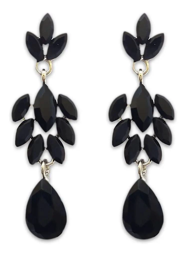 AROS DE FANTASIA CON CRISTALES PARA FIESTA ELEGANTES Y BRILLANTES - 1