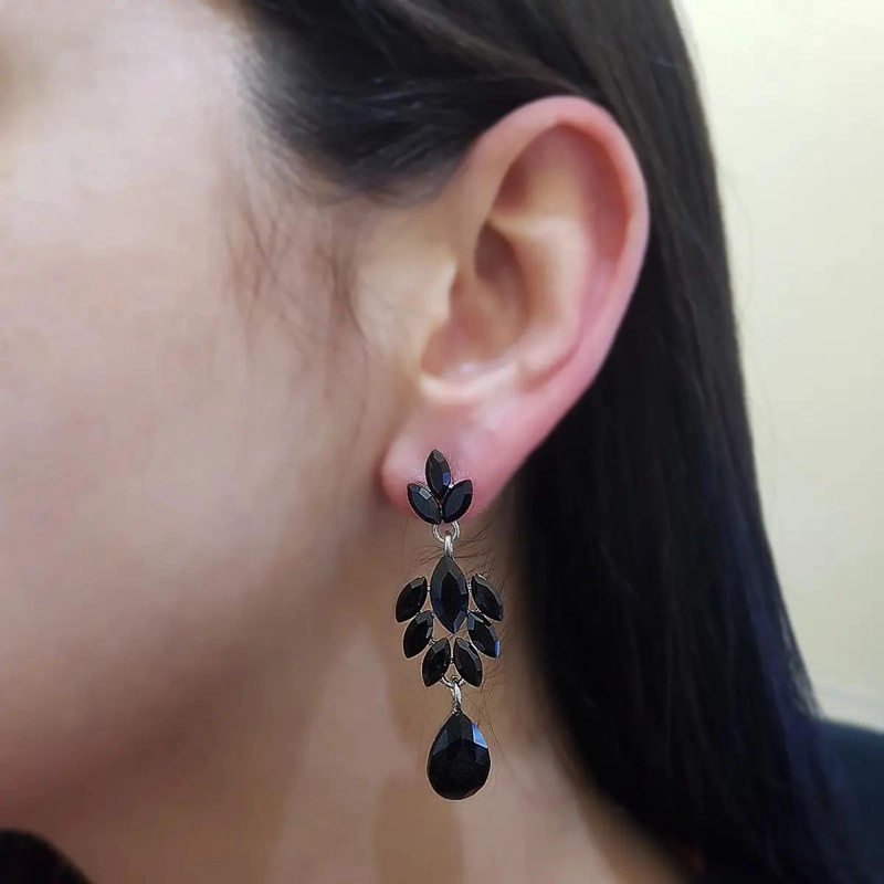 AROS DE FANTASIA CON CRISTALES PARA FIESTA ELEGANTES Y BRILLANTES - 3