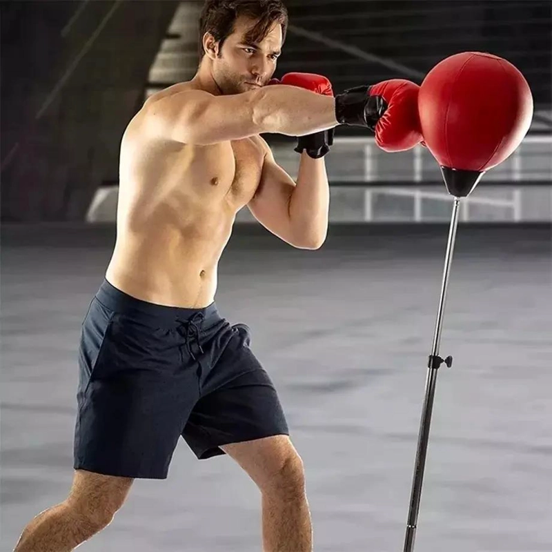 SET DE ENTRENAMIENTO PARA NIÑOS CON SACO DE BOXEO AJUSTABLE Y GUANTES - 5