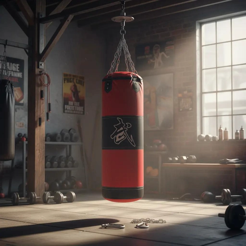SACO DE BOXEO GRANDE PROFESIONAL CON CADENA DE ANCLAJE RESISTENTE - 2
