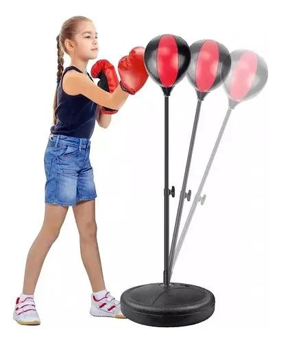 KIT DE BOXEO CON PERA Y GUANTES PARA NIÑOS ENTRENAMIENTO DIVERTIDO - 2