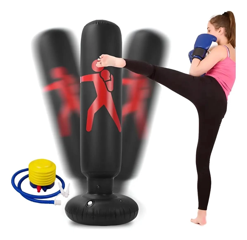 SACO DE BOXEO INFLABLE CON INFLADOR PARA ENTRENAMIENTO - 1