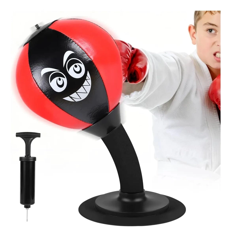 SACO DE BOXEO DE ESCRITORIO CON VENTOSA PARA OFICINA Y NIÑOS - 1