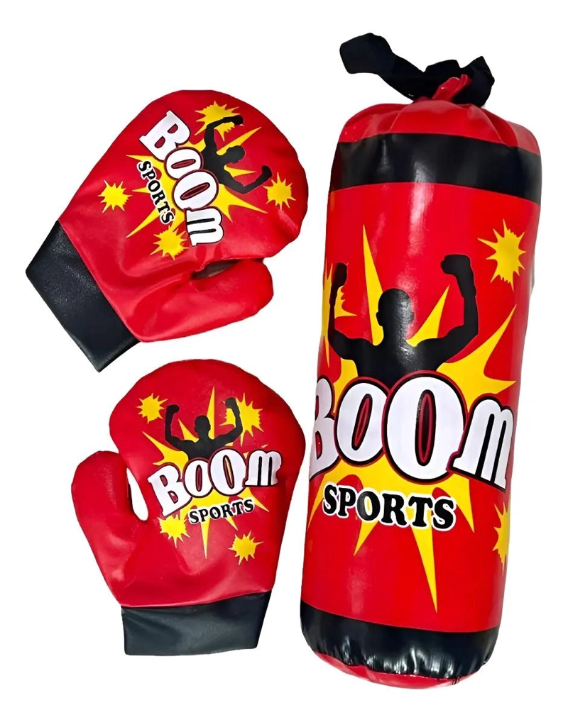 SACO DE BOXEO PARA NIÑOS CON 2 GUANTES INCLUIDOS KIT COMPLETO - 1