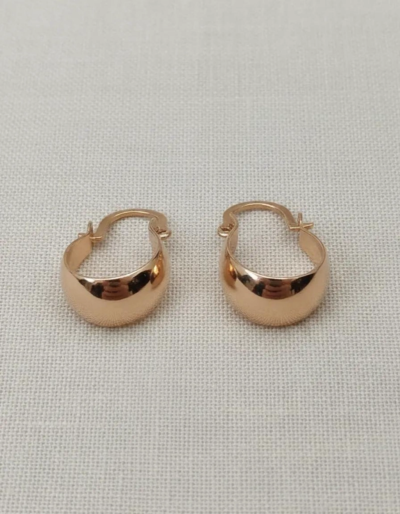 AROS ARGOLLA MINI CON BAÑO DE ORO HIPOALERGE NICOS Y LIBRES DE NIQUEL - 2