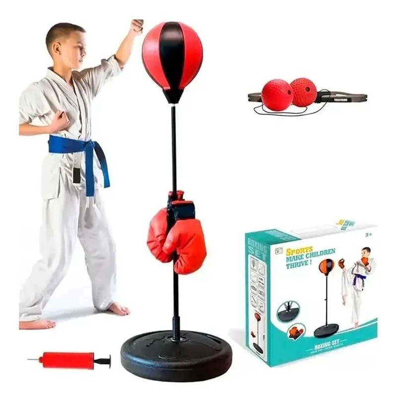 SACO DE BOXEO PARA NIÑOS CON BASE AJUSTABLE Y DISEÑO SEGURO - 1