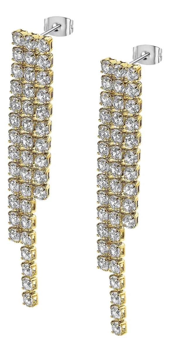 AROS PARA MUJER CON DISEÑO MULTICOLOR Y ACABADO BRILLANTE - 1