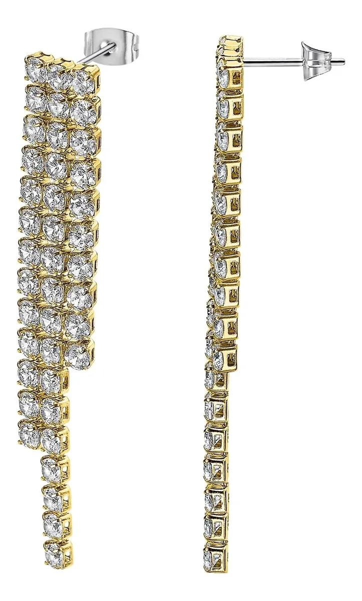 AROS PARA MUJER CON DISEÑO MULTICOLOR Y ACABADO BRILLANTE - 2