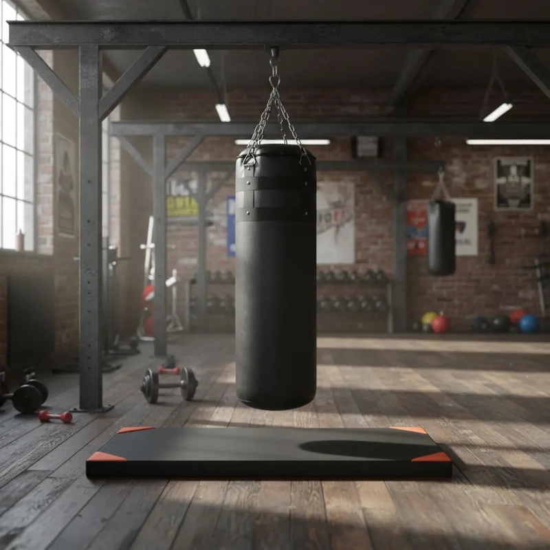 COLCHONETA DE 100X50X5 CM CON SACO DE BOXEO RELLENO DE ASERRIN - 1