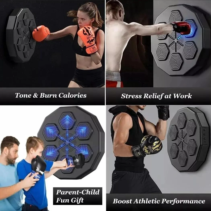BOLSA DE ARENA PARA ENTRENAMIENTO DE BOXEO CON OBJETIVO MUSICAL - 4