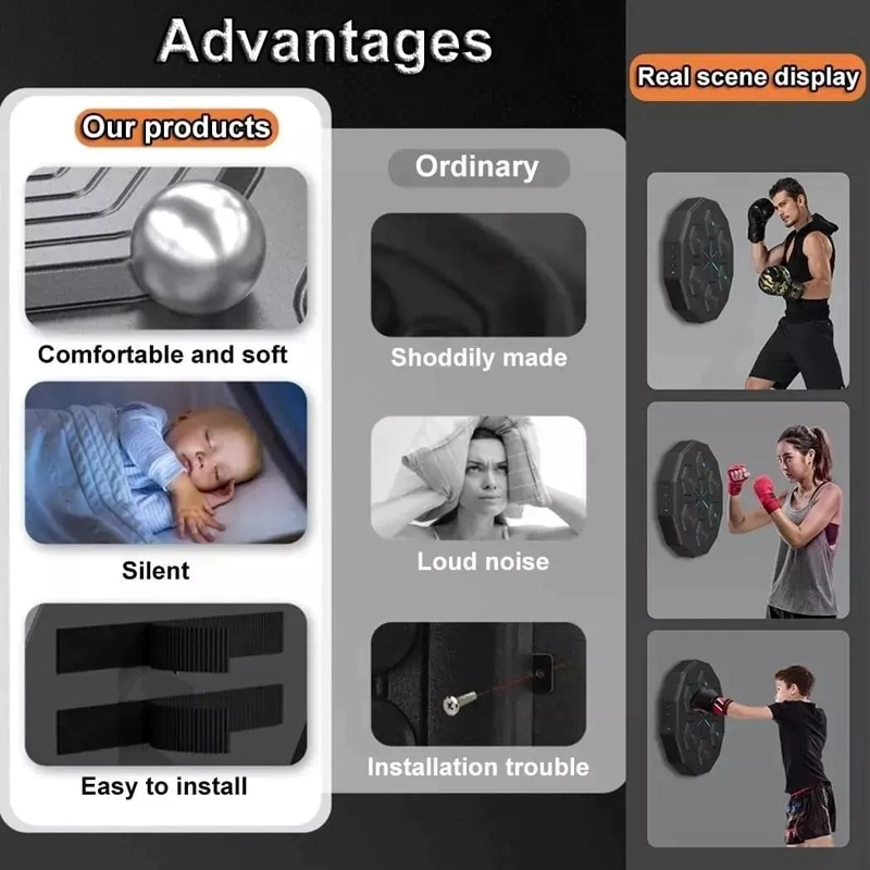 BOLSA DE ARENA PARA ENTRENAMIENTO DE BOXEO CON OBJETIVO MUSICAL - 5