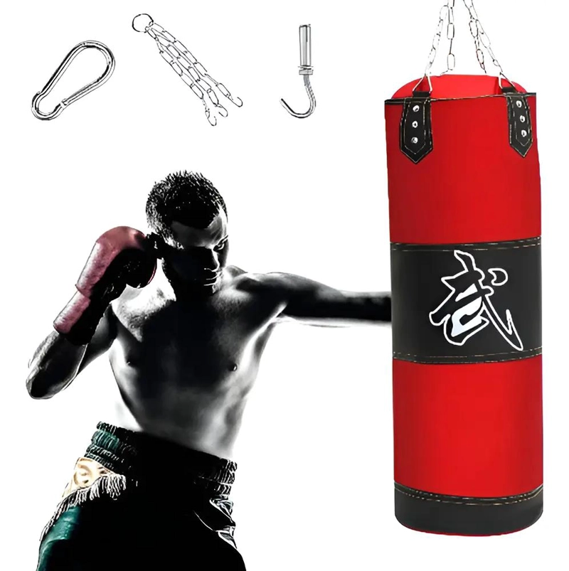 SACO DE BOXEO PROFESIONAL CON CADENA DE ANCLAJE 120 CM VACIO - 1