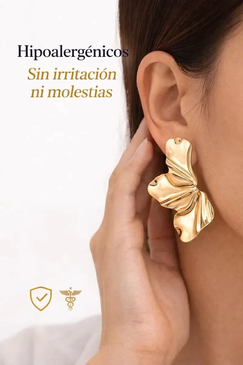 AROS DE FLOR EN ACERO INOXIDABLE PARA MUJER CON DISEÑO ELEGANTE - 3