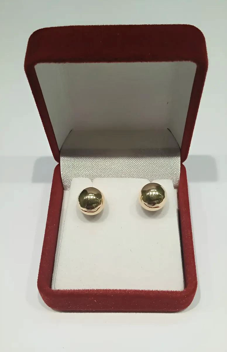 AROS DE ORO 18 QUILATES CON DISEÑO DE BOLITAS DE 5 MILIMETROS - 4