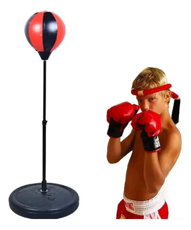 SET DE ENTRENAMIENTO DE BOXEO PARA NIÑOS CON BALON Y BASE ESTABLE - 5