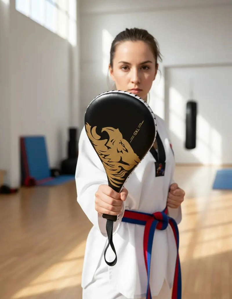 PALETA DOBLE PARA ENTRENAMIENTOS DE GOLPES EN TAEKWONDO Y ARTES MARCIALES - 1
