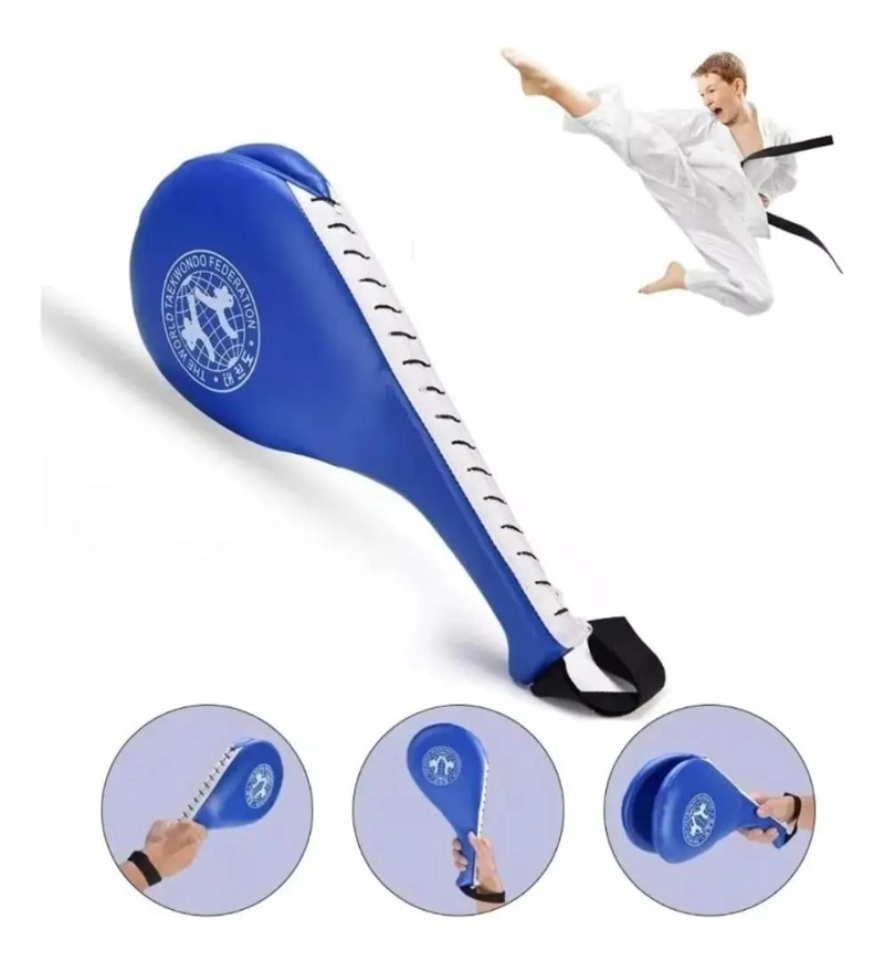 PALETA DOBLE PARA ENTRENAMIENTOS DE GOLPES EN TAEKWONDO Y ARTES MARCIALES - 4