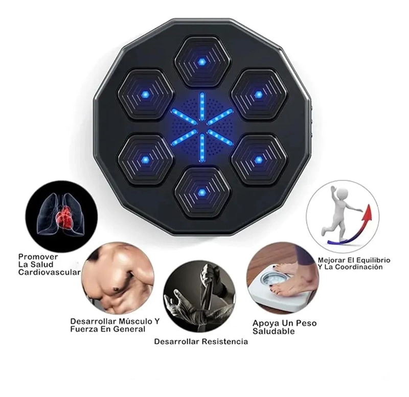 MAQUINA DE BOXEO CON MUSICA Y CONEXION BLUETOOTH PARA ENTRENAMIENTO DEPORTIVO - 3