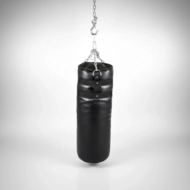 SACO DE BOXEO DE 100 CM CON RELLENO DE ASERRIN PARA ENTRENAMIENTO - 2