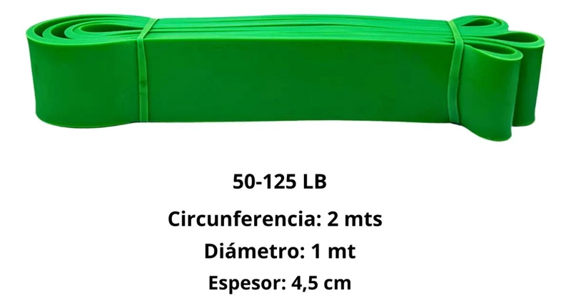 BANDA CIRCULAR ELASTICA DE RESISTENCIA PARA EJERCICIO FITNESS 50-125LB - 4
