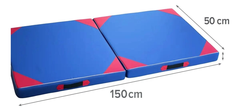 COLCHONETA DEPORTIVA PLEGABLE DE 150X50X5 CM EN COLOR AZUL - 3