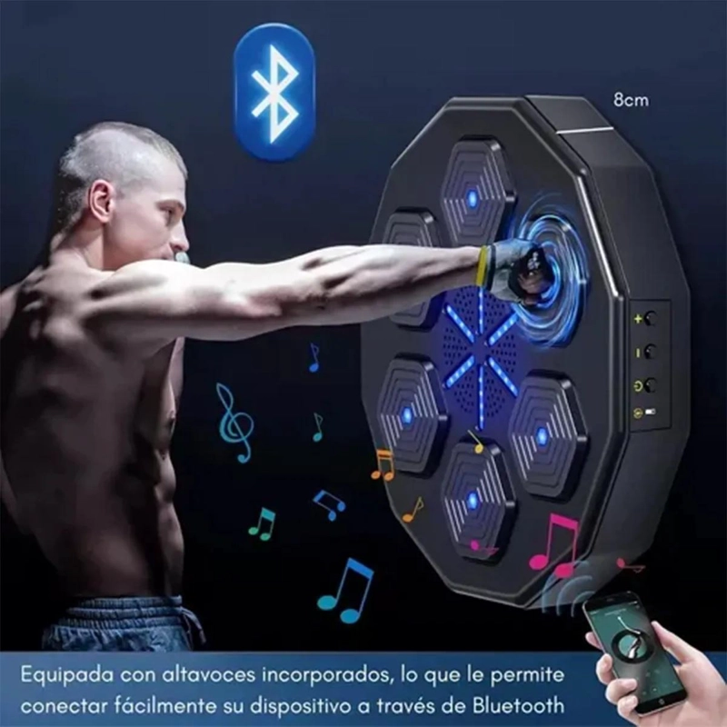 MAQUINA DE BOXEO CON MUSICA Y CONEXION BLUETOOTH PARA ENTRENAMIENTO DEPORTIVO - 5