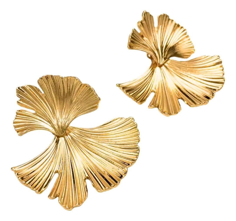 AROS ESTILO BOHO PARA MUJER EN TONO DORADO DE 5X4,5 CM - 1