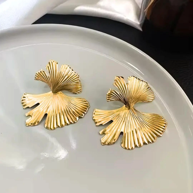 AROS ESTILO BOHO PARA MUJER EN TONO DORADO DE 5X4,5 CM - 4