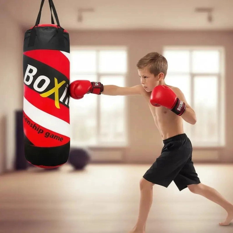 SET DE SACO DE BOXEO DE 50 CM PARA NIÑOS CON GUANTES DE ENTRENAMIENTO - 3