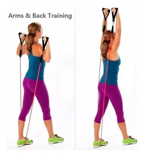 SET DE 11 BANDAS ELASTICAS PARA EJERCICIOS Y ENTRENAMIENTO EN CASA - 3