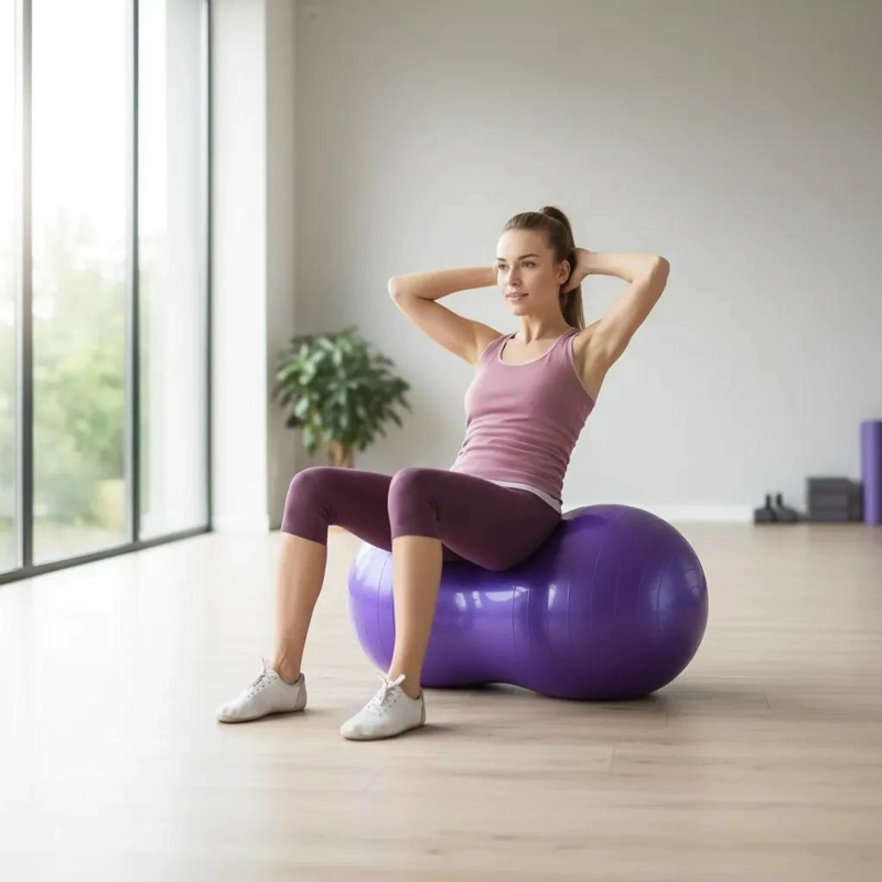 PELOTA OVALADA PARA PILATES Y YOGA 50X90 CM PARA EJERCICIOS DE KINESIOLOGIA - 1