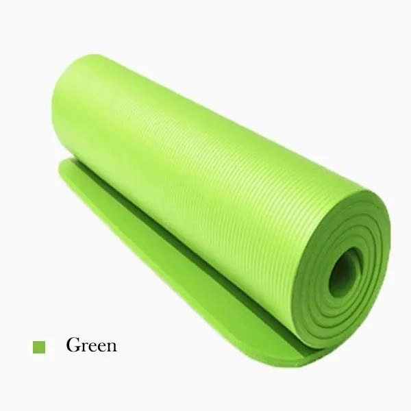 COLCHONETA PARA YOGA Y PILATES EXTRA GRUESA DE 10 MM EN VERDE - 1