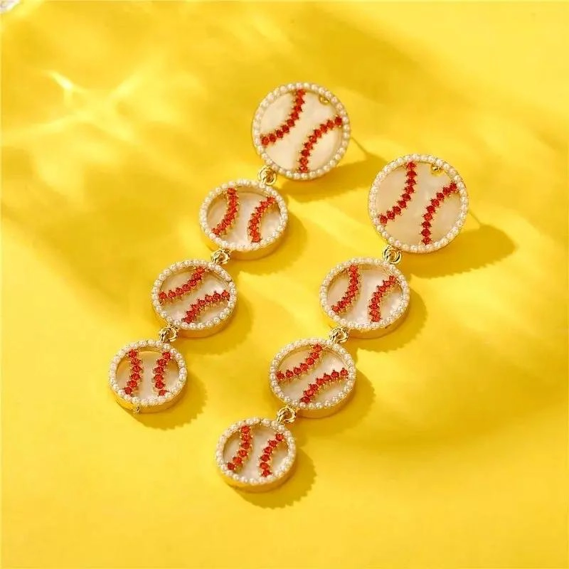 AROS DEPORTIVOS CON DISEÑO DE BE ISBOL Y BALONCESTO PARA USO DIARIO - 4