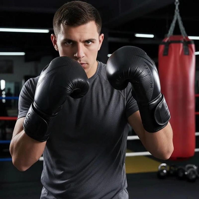 GUANTES DE BOXEO PROFESIONALES PARA ENTRENAMIENTO DE SACO Y COMBATE - 1