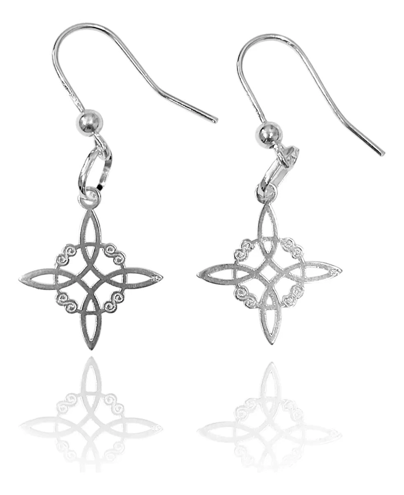 AROS CON DISEÑO DE NUDO ELEGANTE EN PLATA FINA 925 - 1