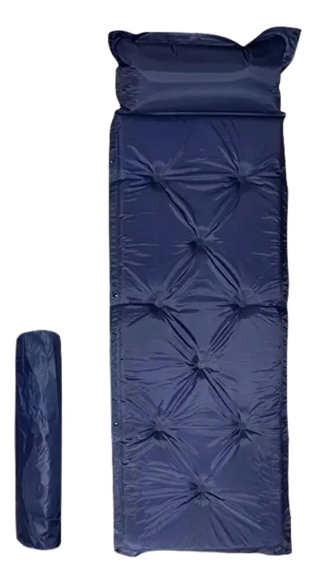 COLCHONETA AUTOINFLABLE CON ESPUMA DE ALTA DENSIDAD Y ALMOHADA INTEGRADA PARA AC - 1