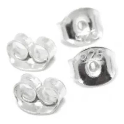 CONJUNTO DE 5 PARES DE TUERCAS PARA PENDIENTES DE PLATA 925 - 1