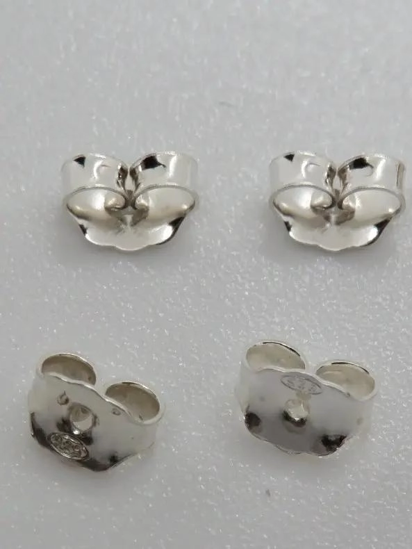 CONJUNTO DE 5 PARES DE TUERCAS PARA PENDIENTES DE PLATA 925 - 5