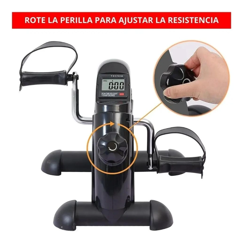 PEDALERA CON MONITOR LCD PARA EJERCICIO Y ENTRENAMIENTO CARDIOVASCULAR - 2